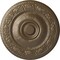 Ekena Millwork Neuveau Ceiling Medallion (Fits Canopies up to 6 3/8"), Hand-Painted Warm Silver, 24 1/4"OD x 2"P CM24NAWSS - alternate 1